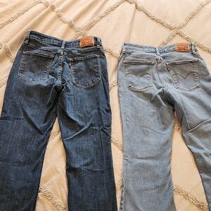 Blue Denim Levi 28 X30 High Rise Boot Cut